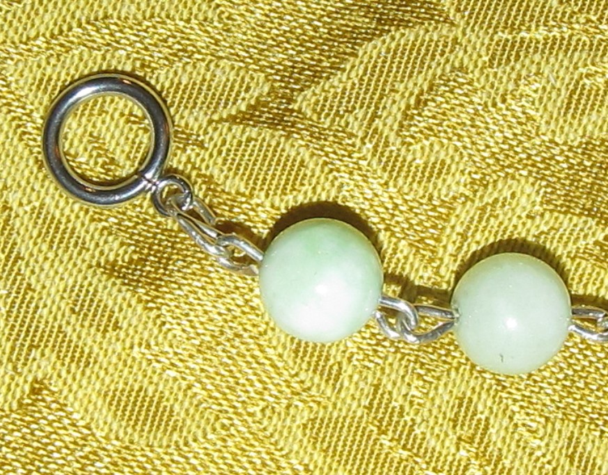 Amazonite Rosary Bracelet clasp detail