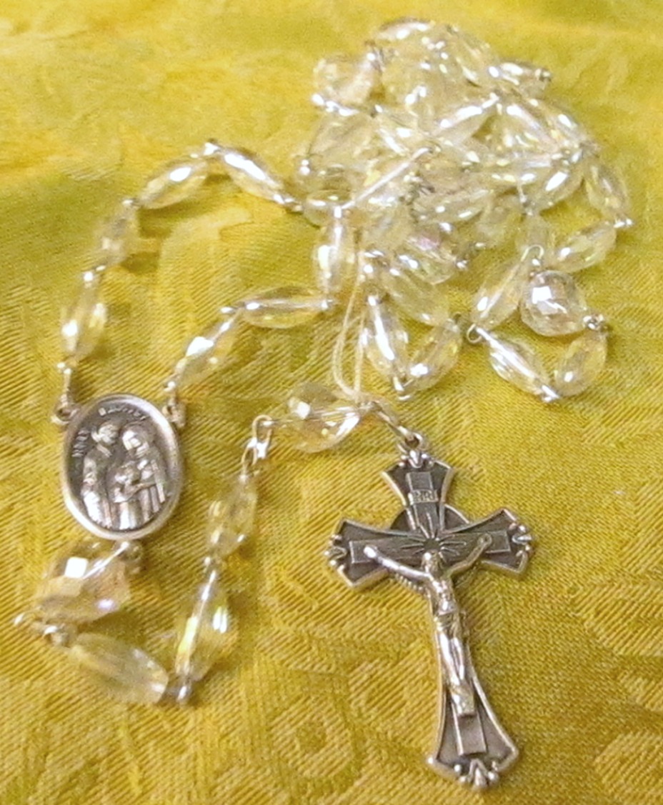 Celestial Sky Bridal Rosary gathered
