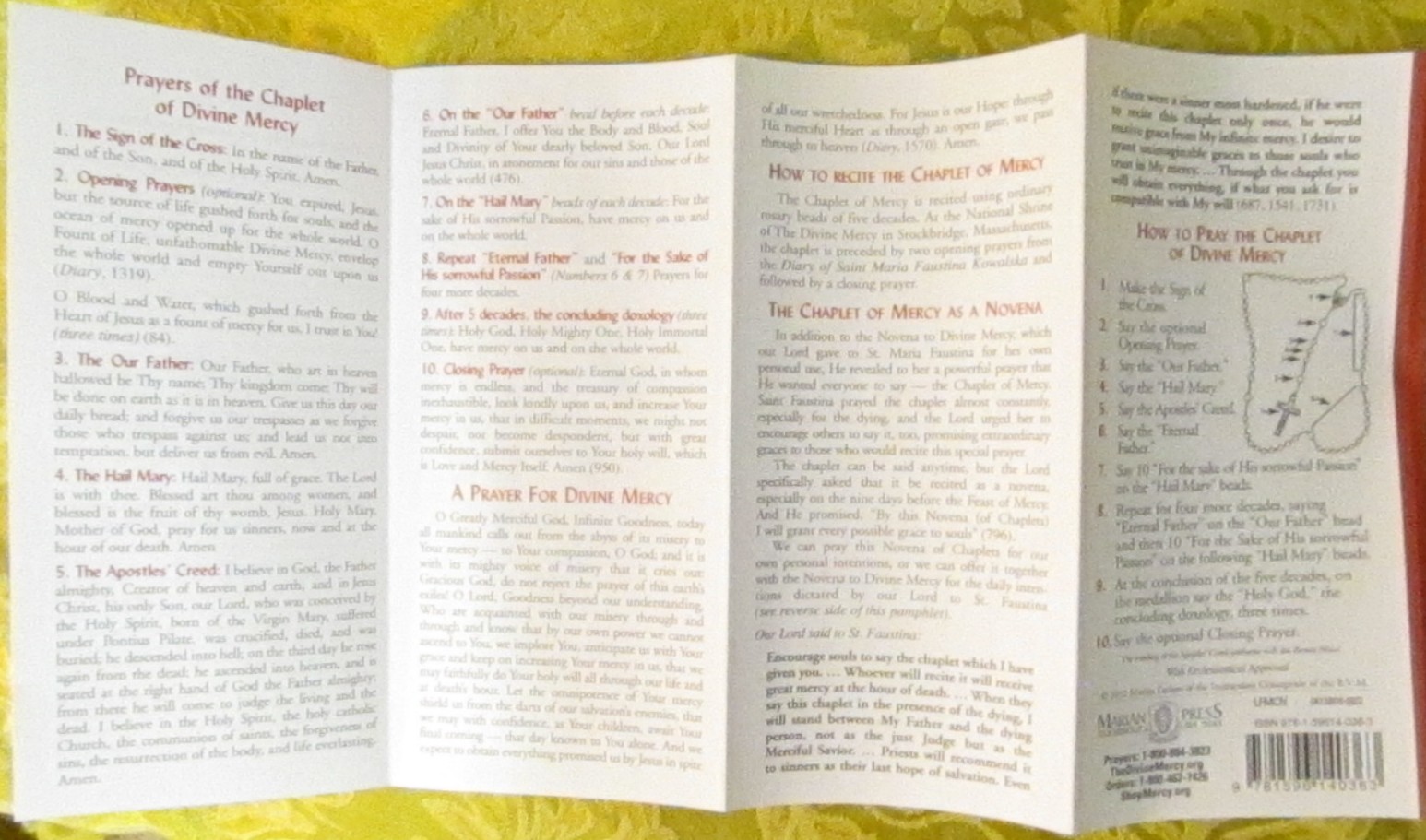 Divine Mercy Chaplet prayers