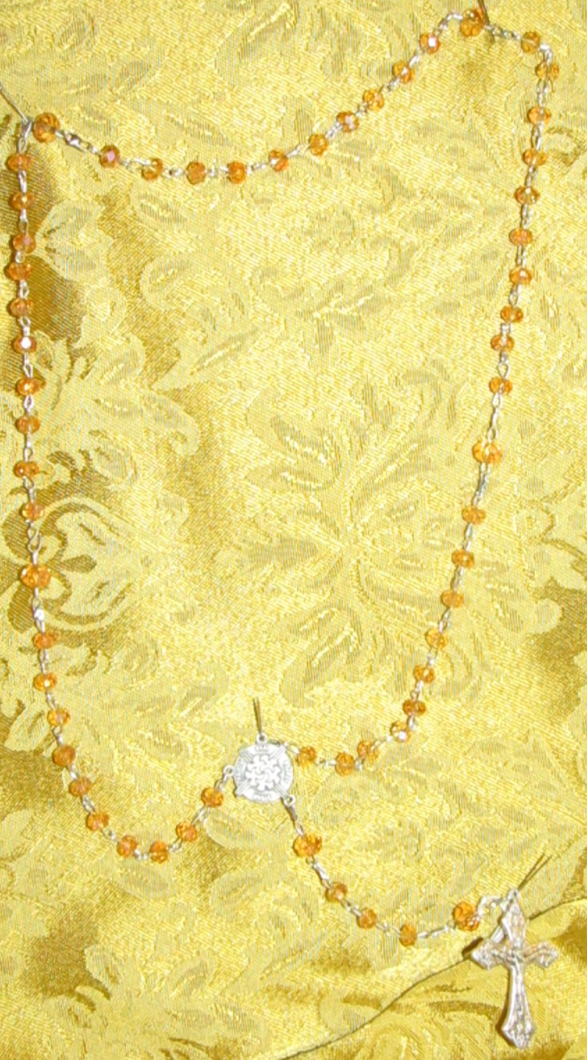 Golden Jubilee Rosary displayed