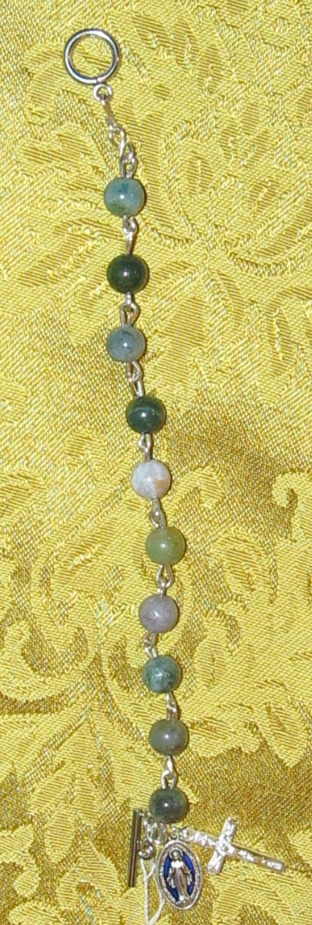 Indian Agate Rosary Bracelet