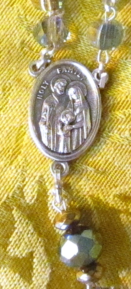 Something Blue Dramatic Rosary Holy Family detail