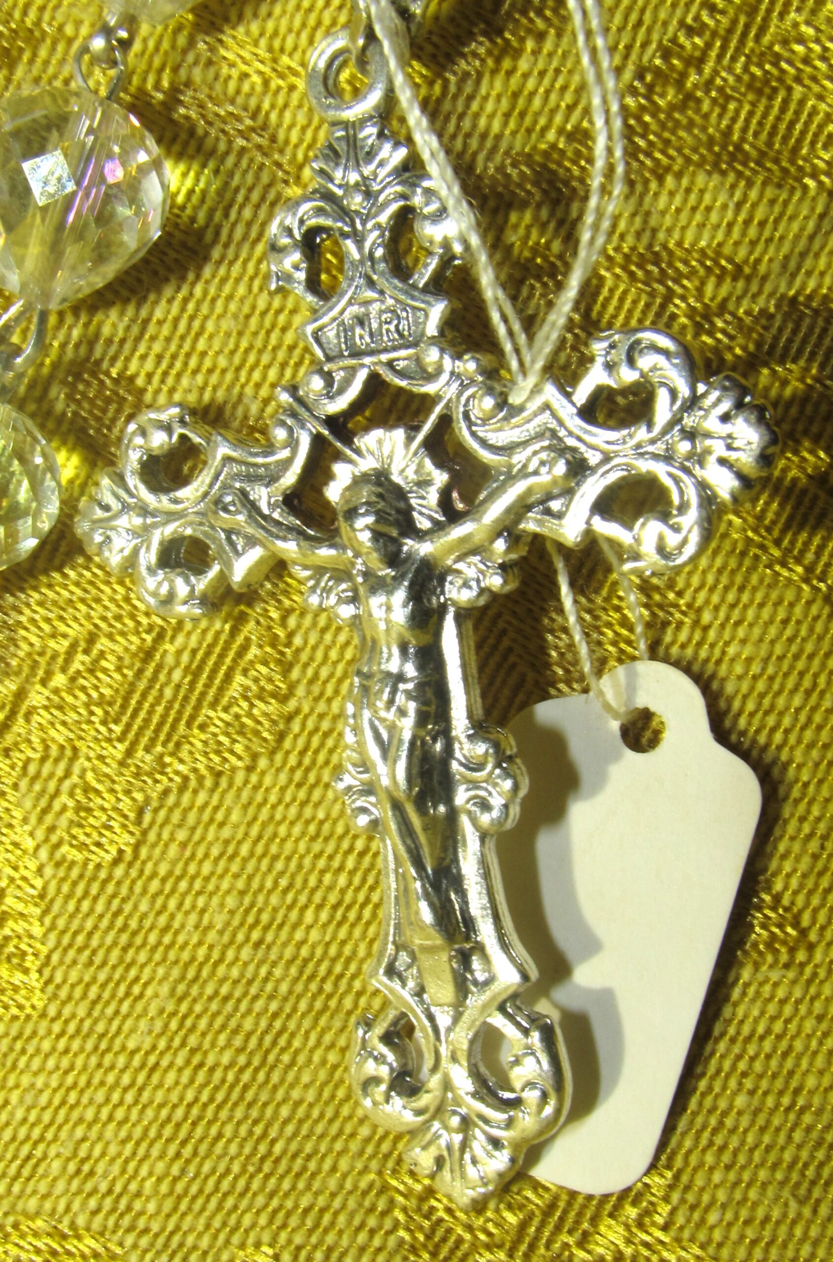 Crystal Pearl Rosary Pearl Crystal Crucifix