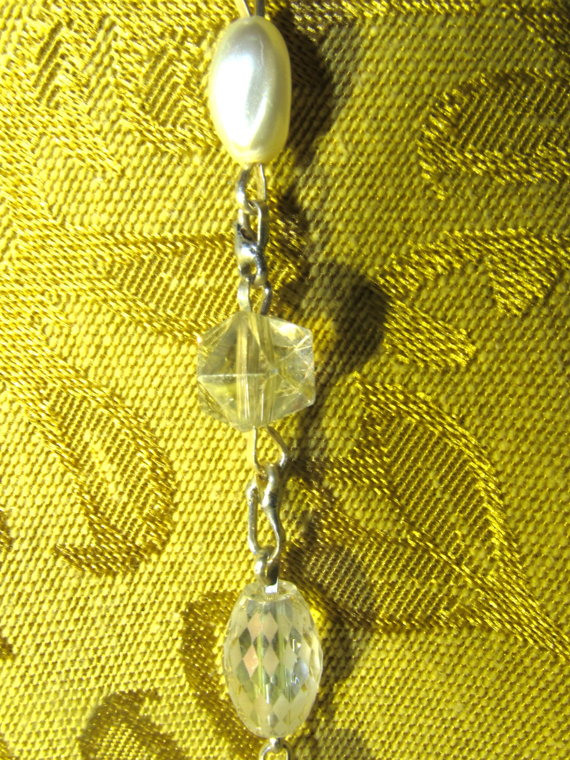 Crystal Pearl Rosary Pearl Our Father