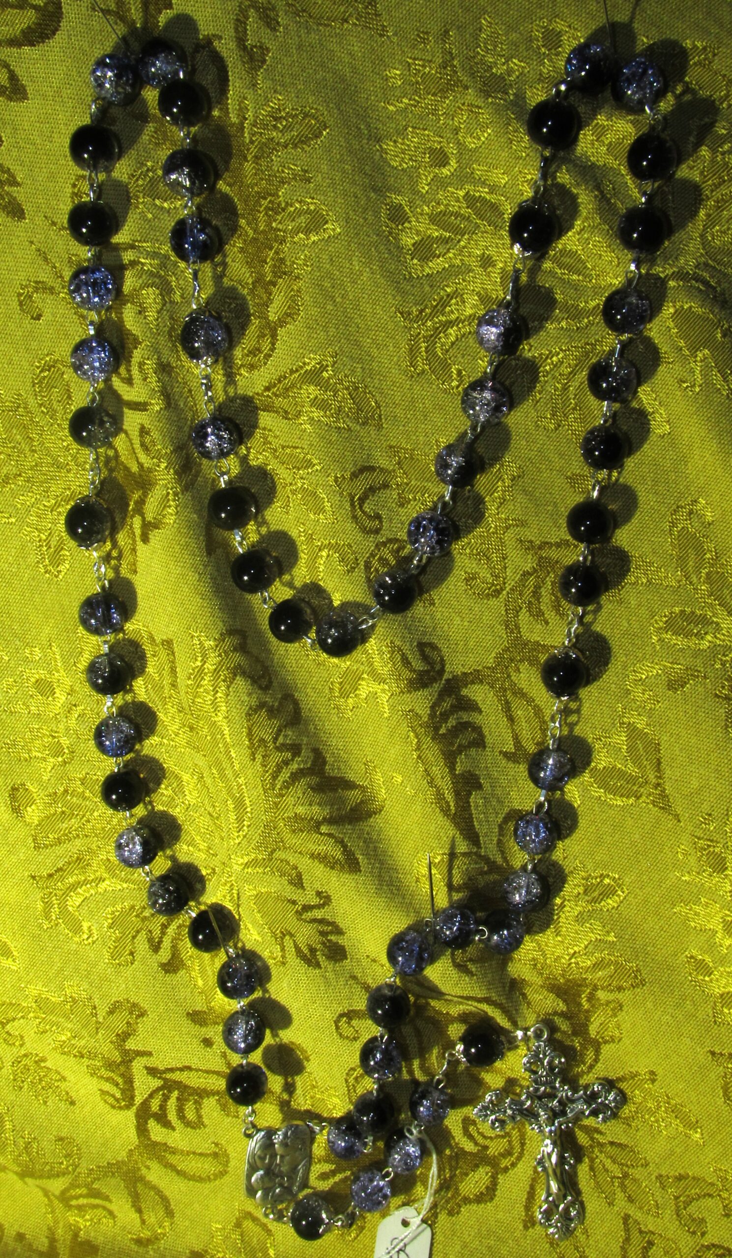 Ebony Sapphire Rosary