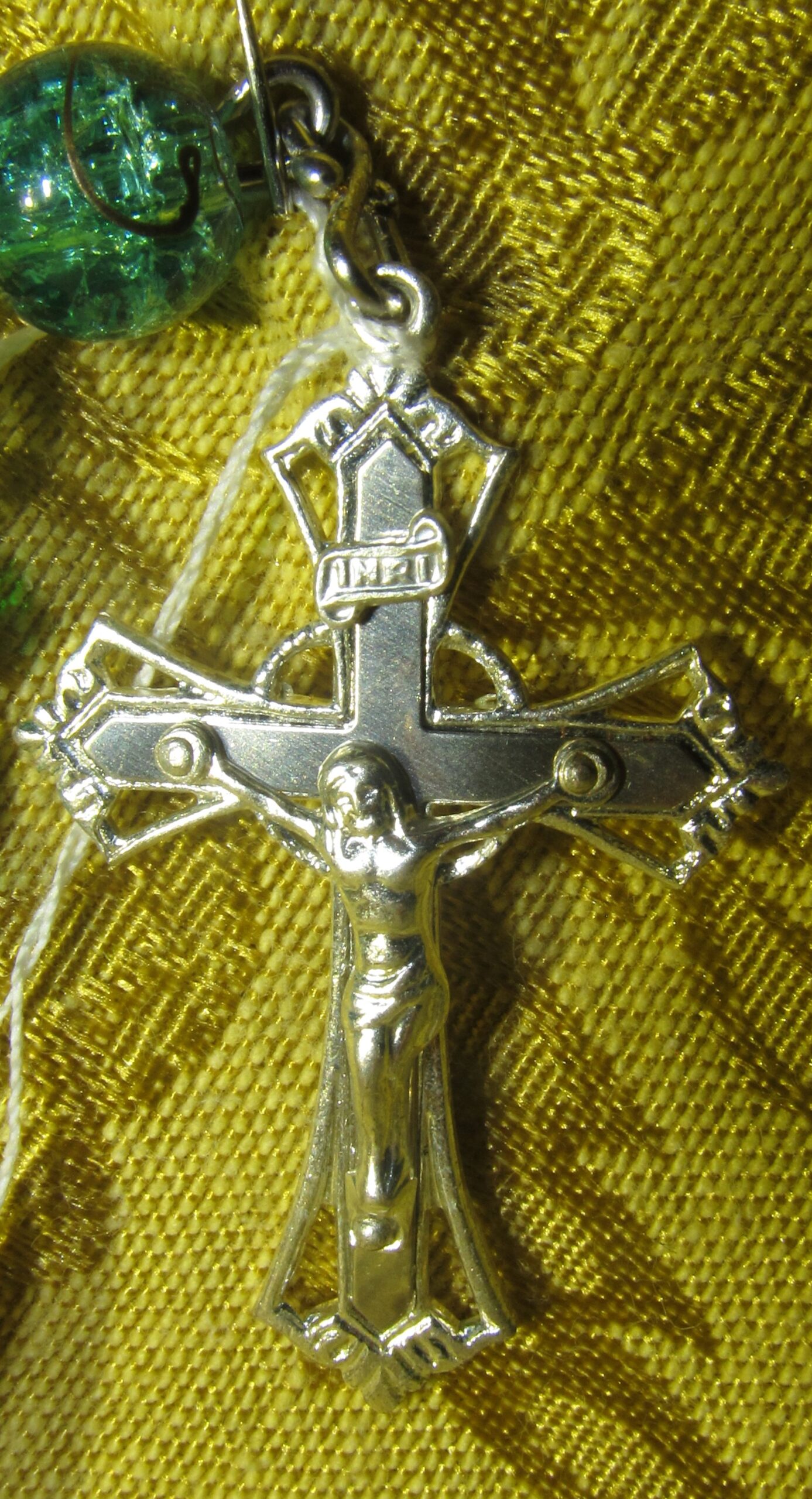 Green Meadow Rosary Crucifix