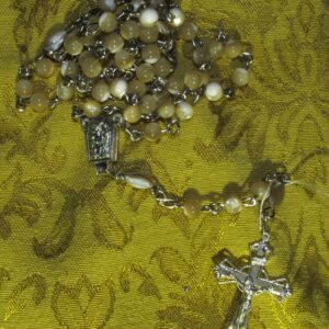 Round Shell Rosary Gathered