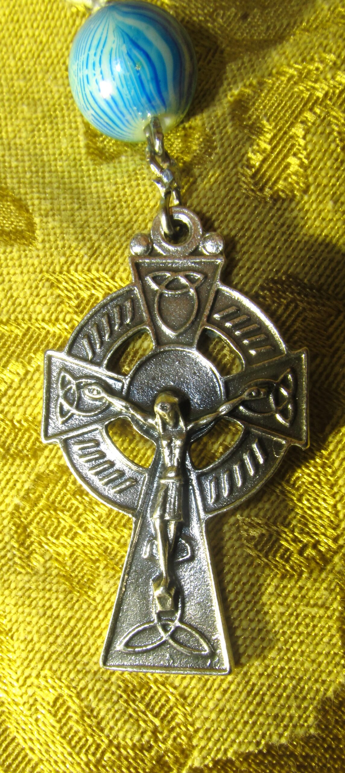 Seafoam Rosary Crucifix