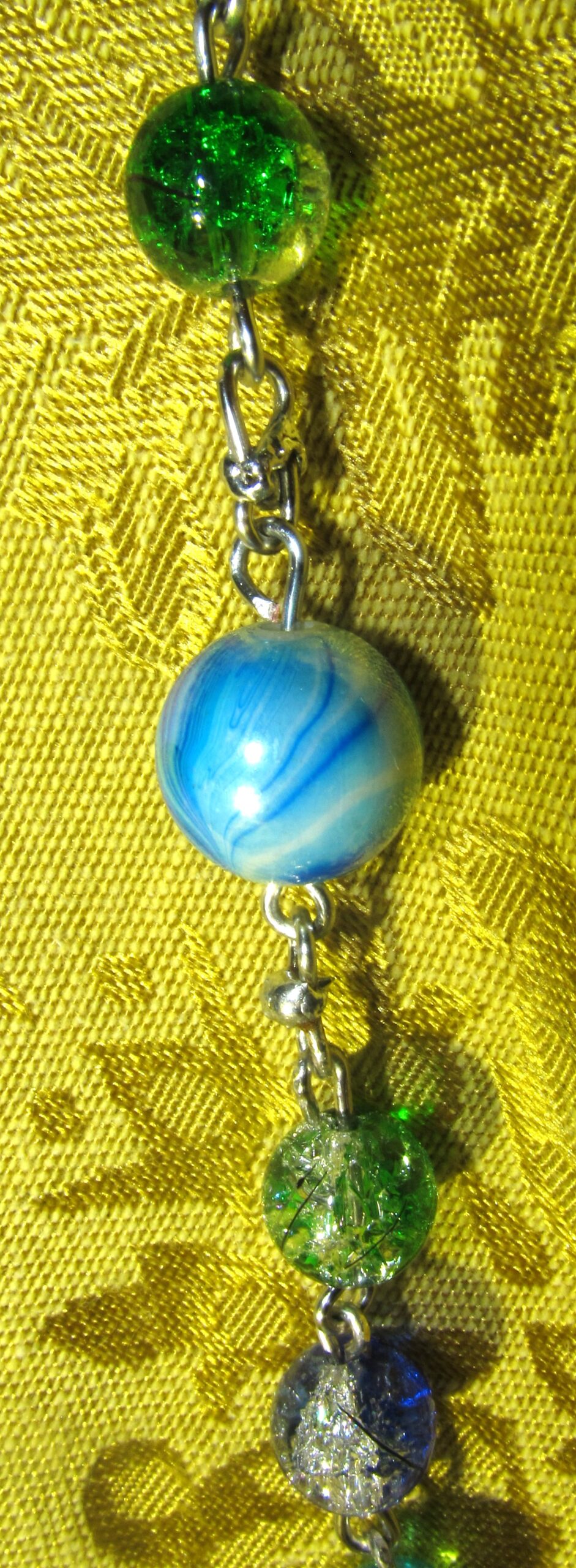 Seafoam Rosary Detail