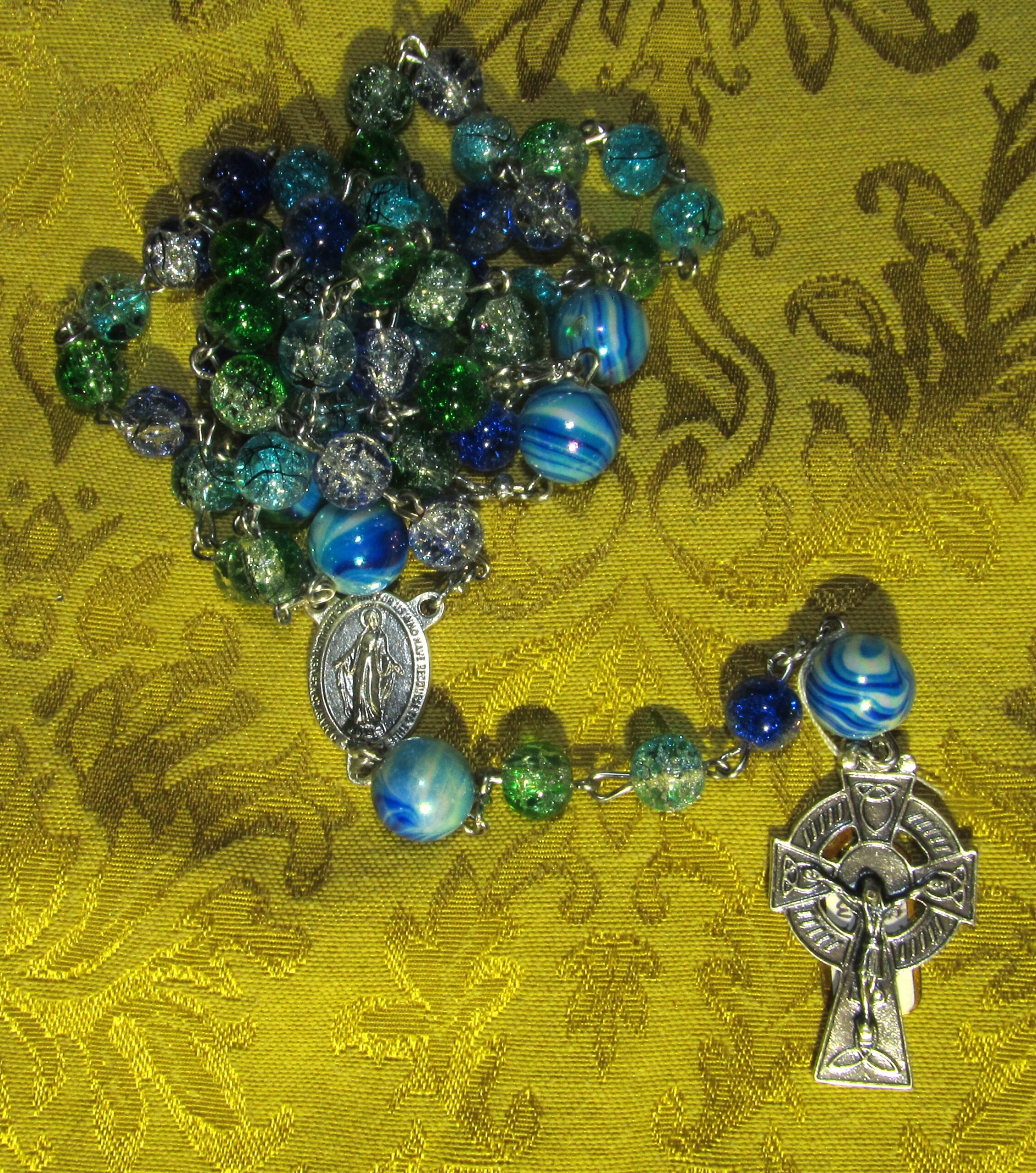 Seafoam Rosary Gathered