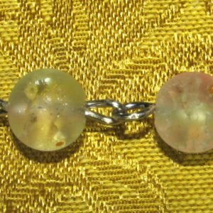 Golden Raindrop Rosary Bracelet Detail