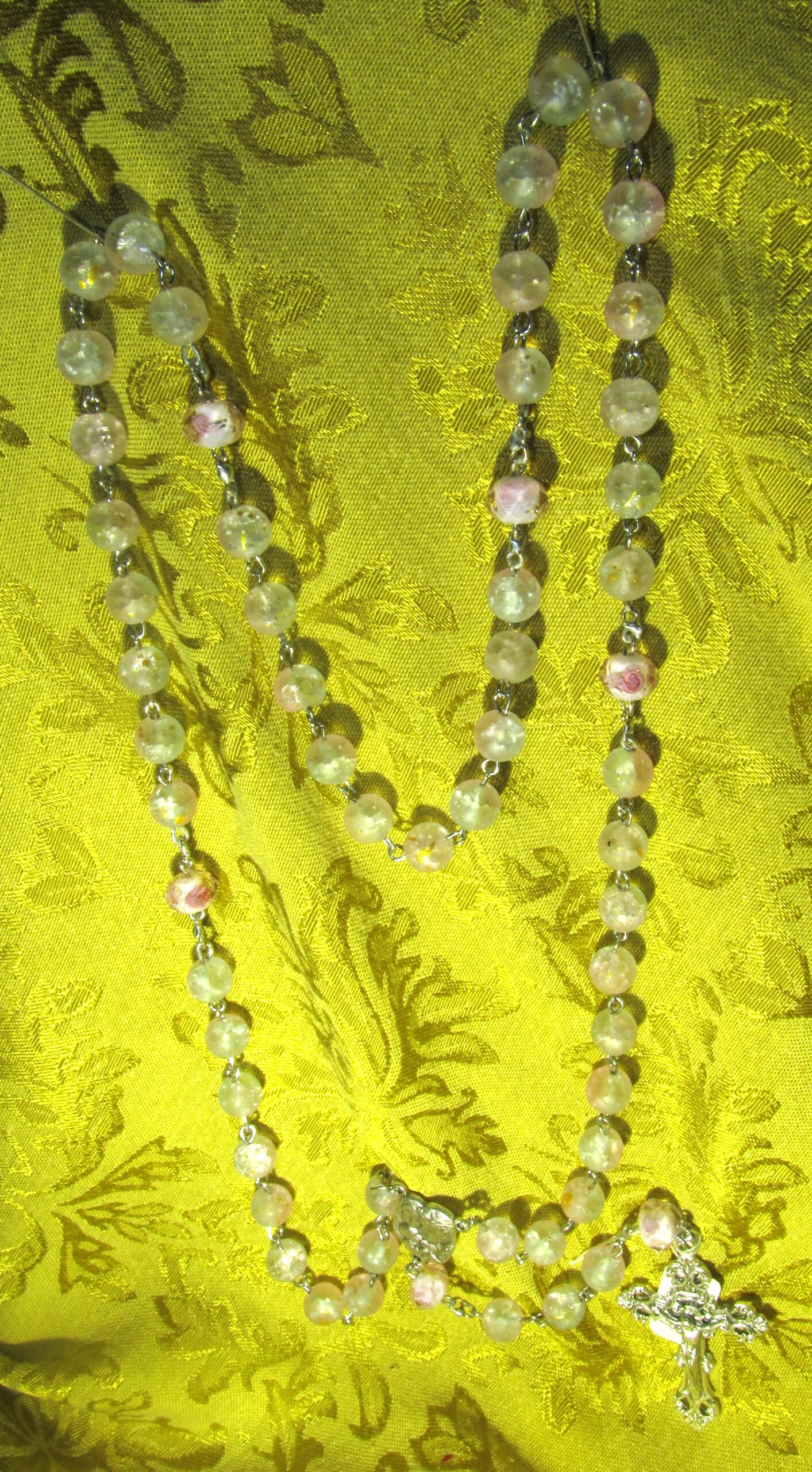 Golden Raindrop Rosary
