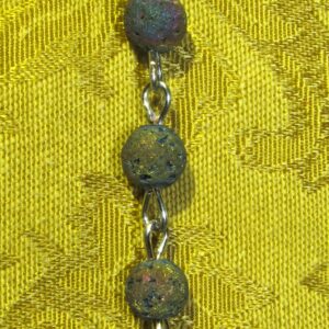 Lava Rock Rosary Bracelet Detail