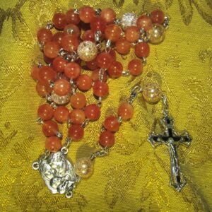 Orange Jade Rosary Gathered
