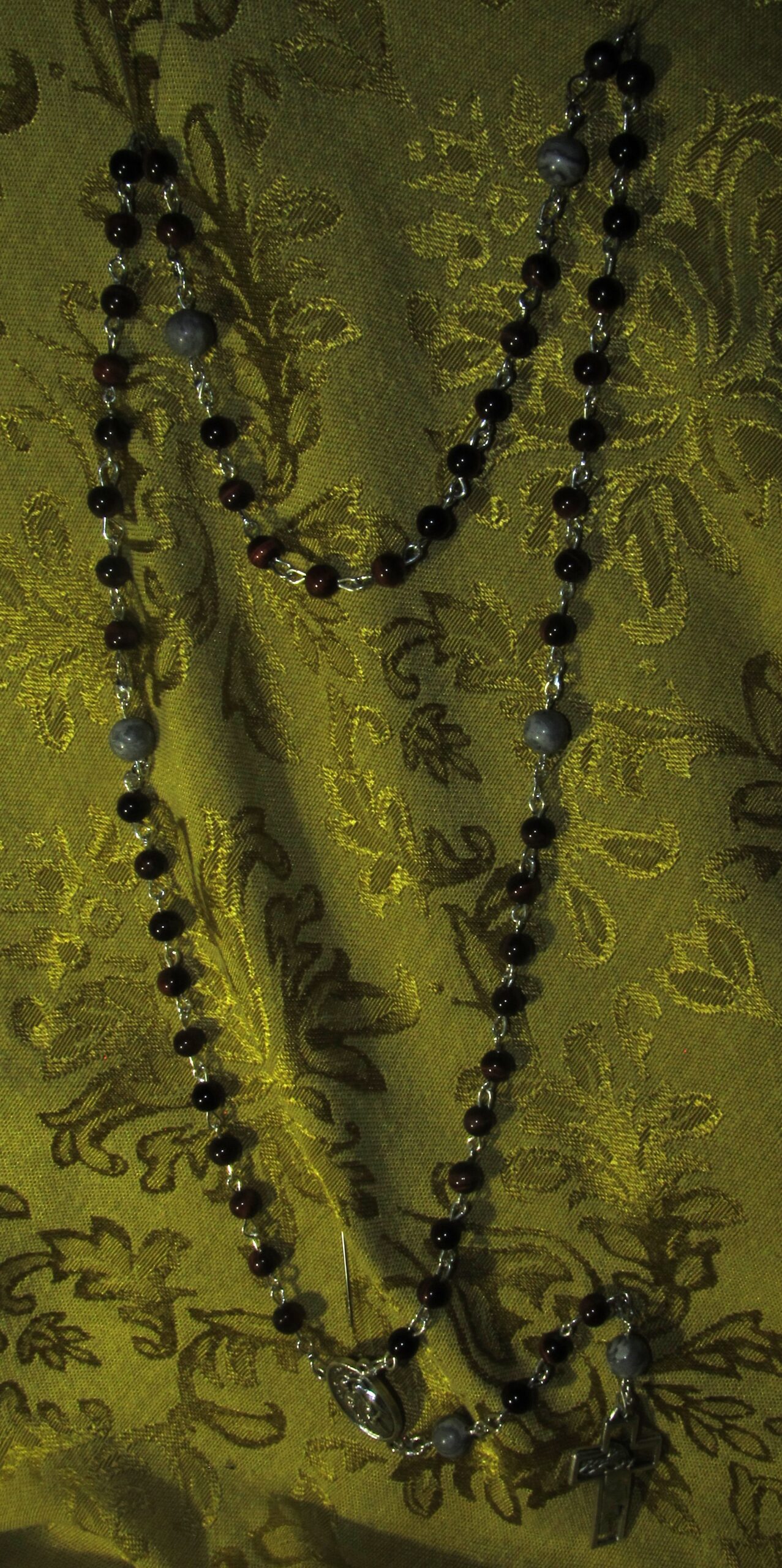 Picasso Jasper Tiger Eye Rosary