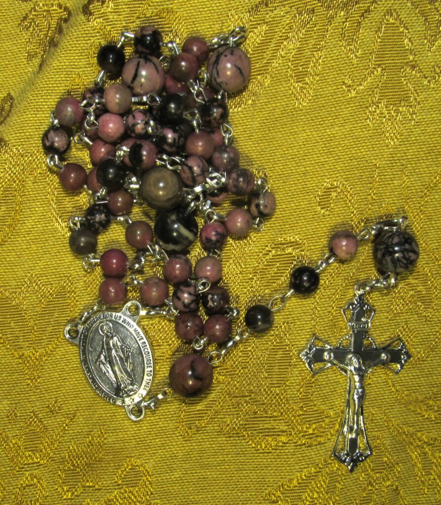 Rhodonite Rosary Gathered