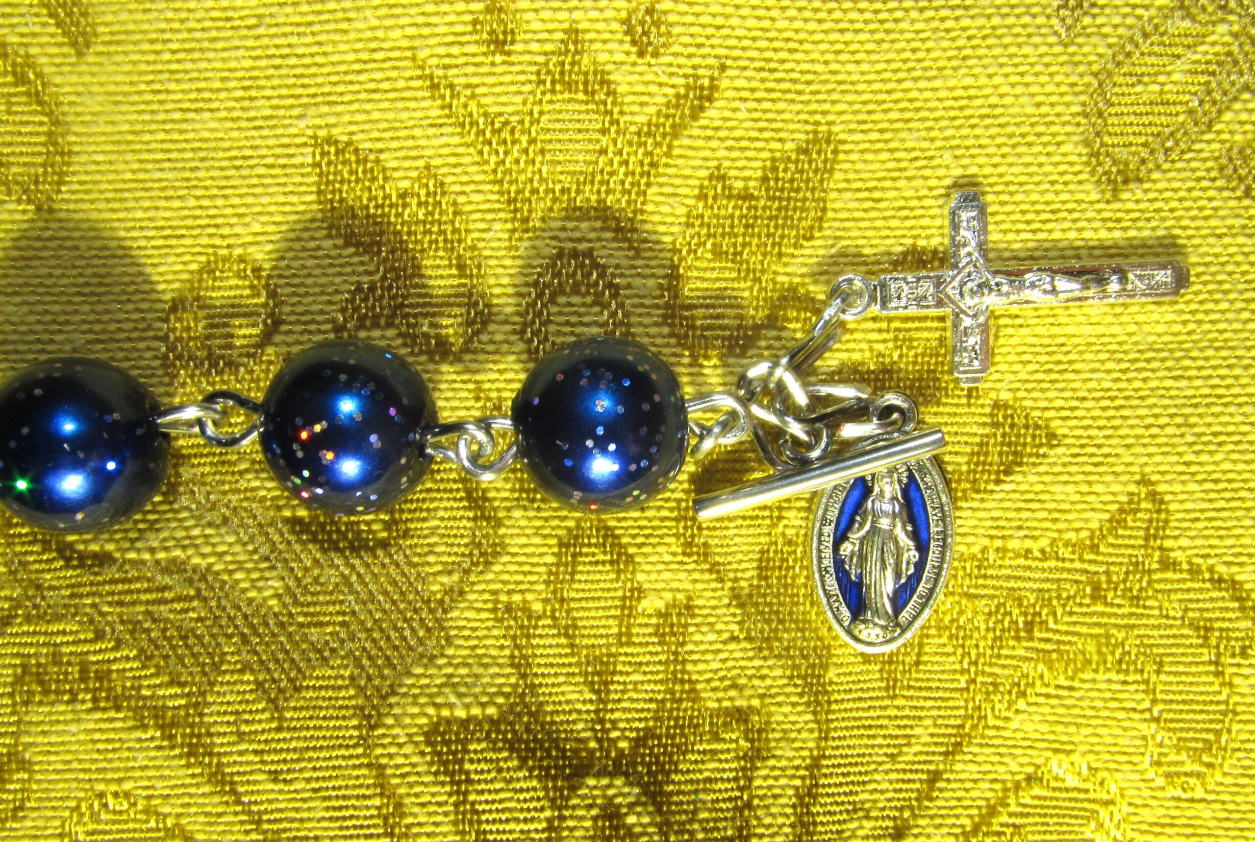 Creator of the Stars of Night Rosary Bracelet Crucifix